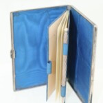 Sterling silver card case with diary and pencil by Hilliard & Thomason