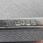 Sterling silver card case by Edward Smith of Birmingham
