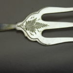 Sterling silver handled bread fork by Henry Hobson & Sons