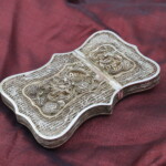 Chinese filigree silver gilt card case