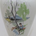 Hand coloured vase by Alka Kunst of Germany