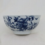 First period Worcester hand painted bowl Mansfield pattern