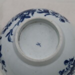First period Worcester hand painted bowl Mansfield pattern