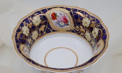 Ridgway hand painted and gilded slop bowl