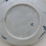 First period Worcester tea bowl & saucer Prunus Root pattern