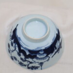 Liverpool porcelain hand painted tea bowl and saucer 